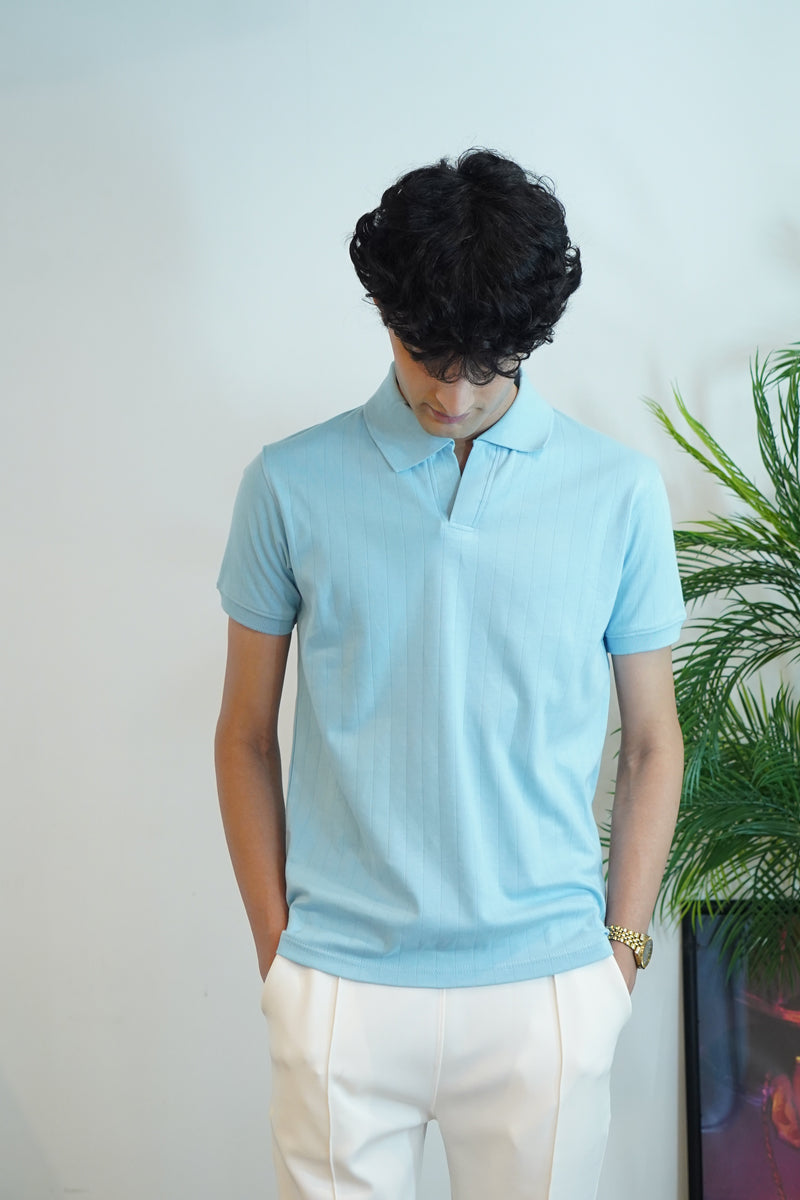 Drop needle blue