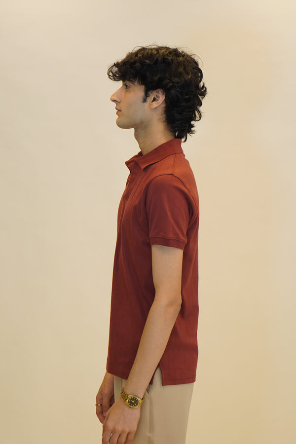 Drop needle maroon