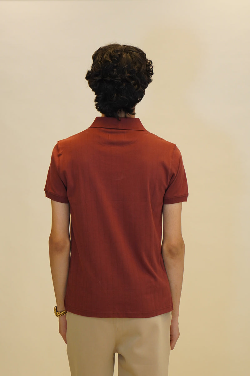 Drop needle maroon