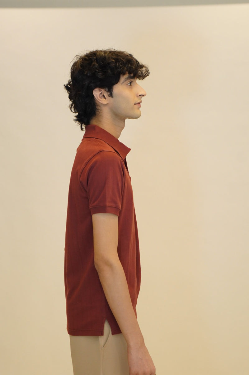 Drop needle maroon
